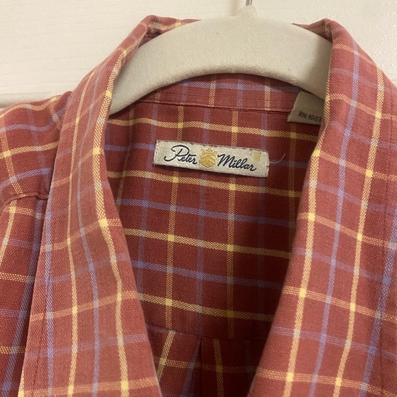 Peter Millar Rust Button Down - Picture 3 of 7